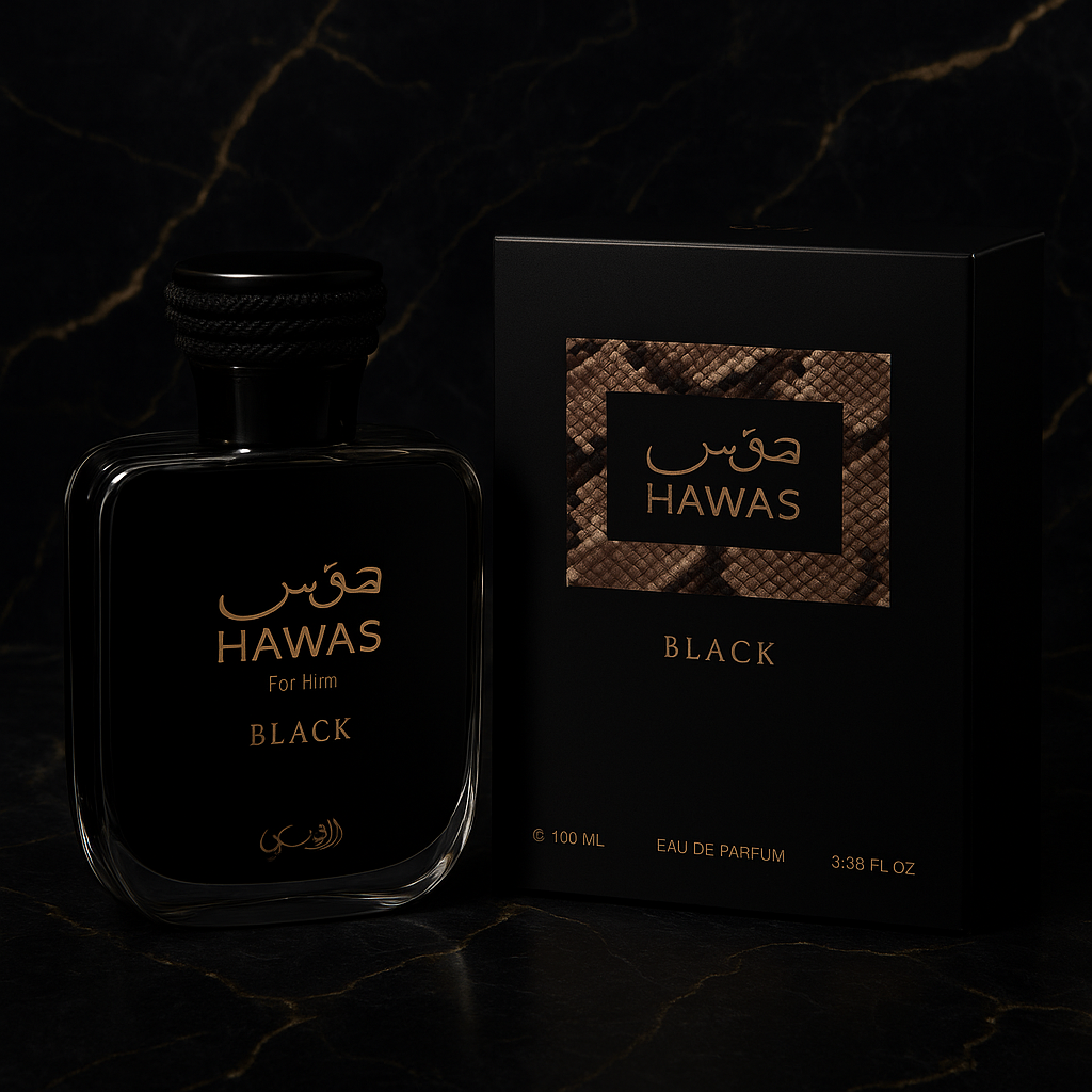 ✨ Hawas Black – Bold, Modern Arabian Fragrance