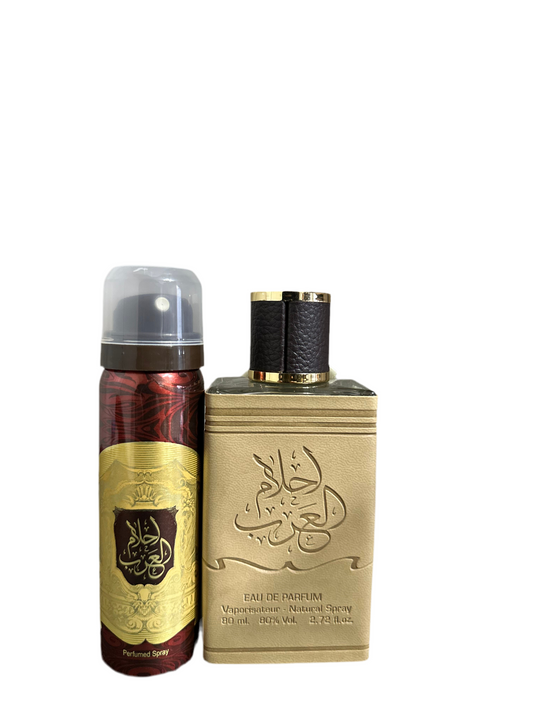 “Ahlam Al Arab – Premium Arabic Fragrance (Mini Spray + 80 ml Eau de Parfum)”